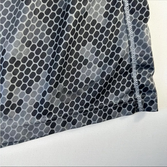 NIKE DRI FIT SHORTS BLACK/ GREY GEO PATTERN BASKETBALL SHORTS SIZE M - Picture 2 of 12